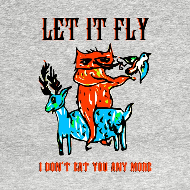 Let it fly vegan print by hardcore repertoire